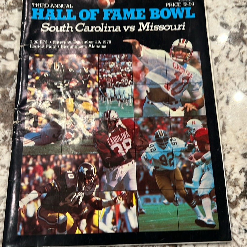 Welcome to the Hall of fame Bowl December 29, 1979 South Carolina vs Missouri